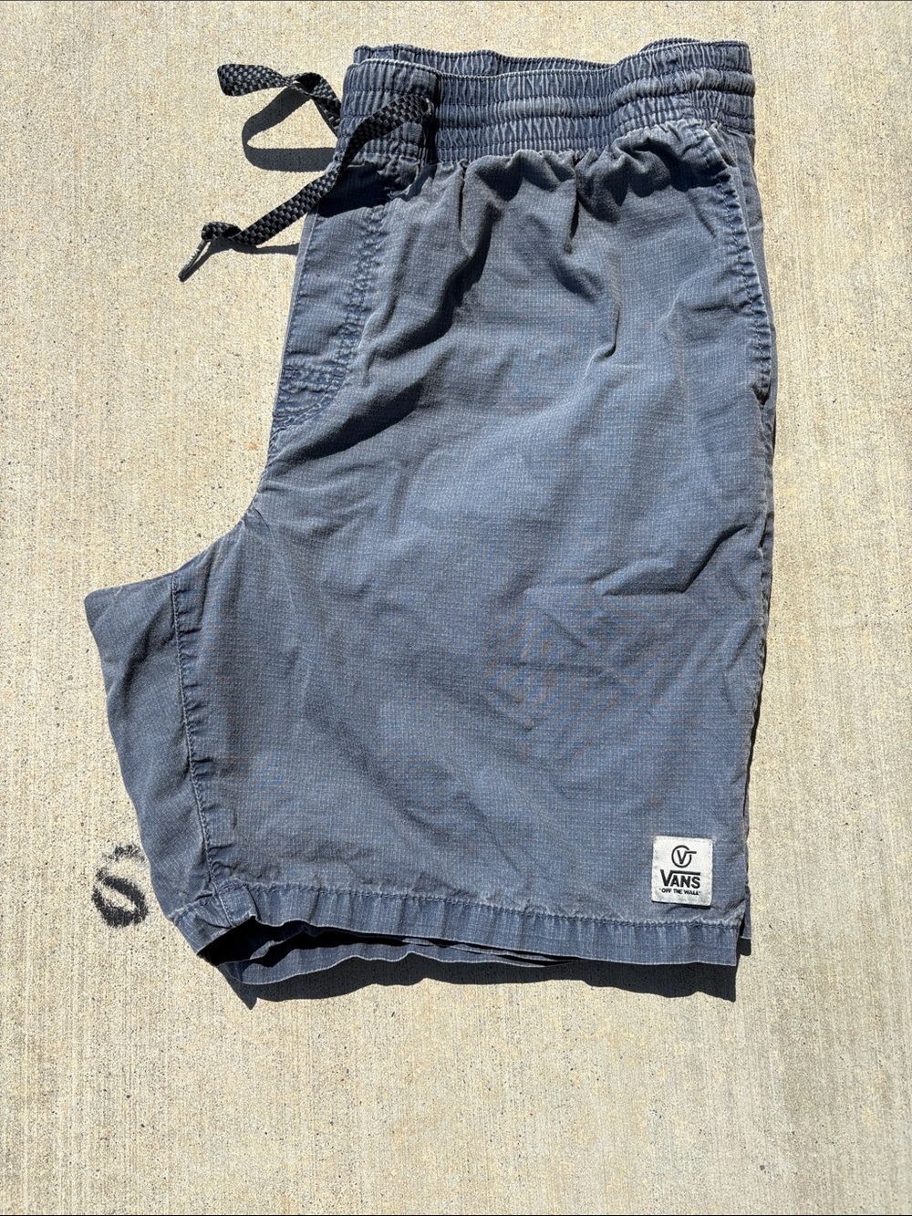 Vans Slate Distressed Gray Drawstring casual Swim Shorts